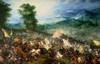 The Battle of Arbelles, or the Battle of Issus, 1602 by Jan the Elder Brueghel